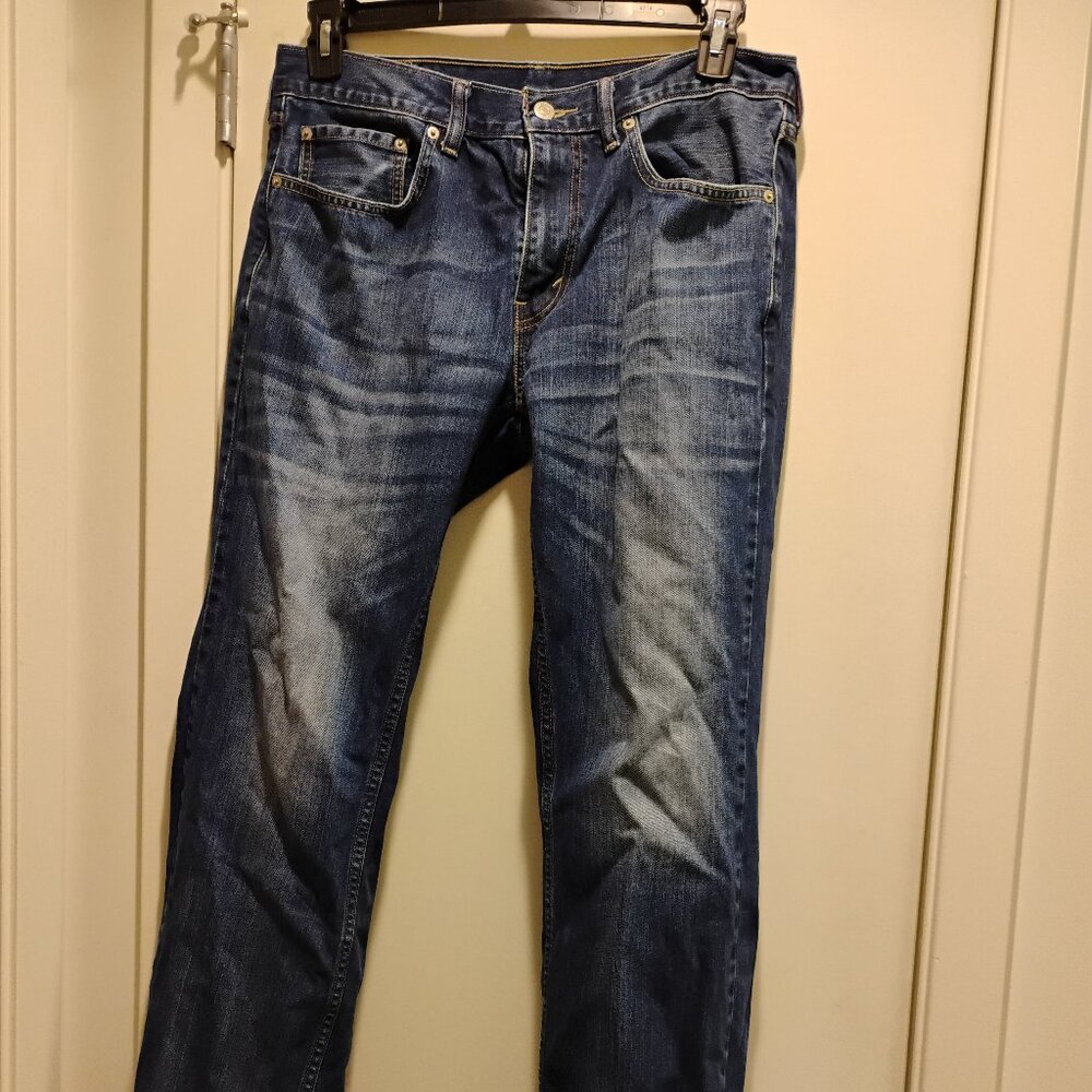 Levis 559 Jeans Mens 32x32 Denim Relaxed Fit Straight Leg Blue